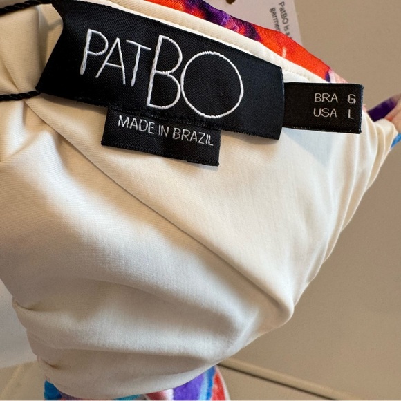 PatBO Violet String Bikini Top Cherry Large - Picture 6 of 7